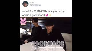 When Changbin is happy & in a good mood. #straykids #skz #stay #changbin #seochangbin #kpop #shorts