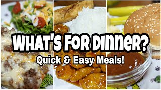 WHAT'S FOR DINNER? | Real Life Meal Ideas | QUICK & EASY DINNERS | Weekend of Meals