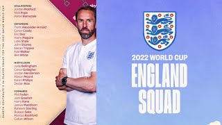 England Coach Gareth Southgate announced the 26 Men Squad for World Cup || #qatar2022