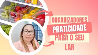 ORGANIZADOR DE GELADEIRA ACRÍLICO  I TAMPA COM FECHAMENTO CLEAR FRESH.