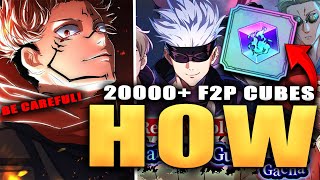 HOW TO FARM CUBES AS F2P!!!! 20000+ CUBES IN 3 DAYS!! (Jujutsu Kaisen Phantom Parade)