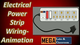 Extension Board Wiring, Power Strip Wiring - Animation, Electrical wiring Animation