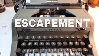 Royal Quiet DeLuxe Typewriter Repaired Jammed Spacebar, Typebar, Back Space. Escapement Stuck