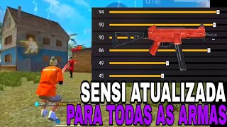 melhor sensibilidade para subir capa com todas as armas #sensibilidade #freefire