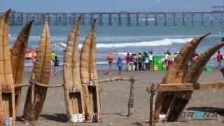 Huanchaco, Trujillo, Peru.