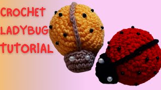 How to crochet ladybug pattern for beginners  _ Easy cute crochet ladybug tutorial