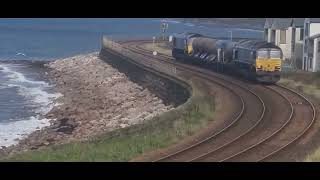 RHTT rounding the bends out of Parton on the Cumbria Coast.