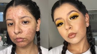 GRWM: EASY BOLD YELLOW SUMMER MAKEUP TUTORIAL | ZOEY