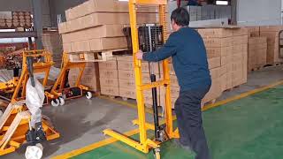 500kg stacker which can fold, can carry with the car