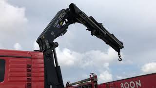 Bedrijfswagenland MAN TGX met FASSI F455XP kraan en JIB