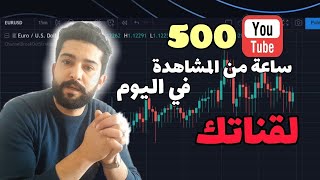 تحقيق 4000 ساعة مشاهدة و 1000 مشترك بدون مساعدة - شاهد قبل الحذف - 2022