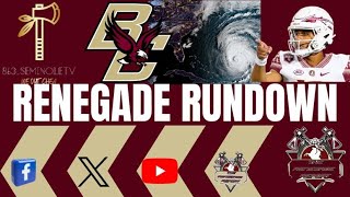 Florida State Football Vs. BC & Hurricane Lee with the Renegade Report