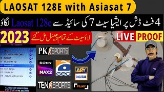 Good News How to Set Laosat 128e with Asiasat 7 | Laosat 128e with Asiasat 7