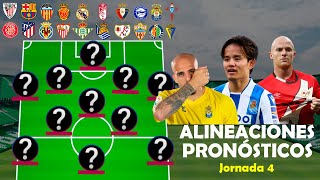 ALINEACIONES PROBABLES jornada 4, ANÁLISIS y PRONÓSTICOS | BIWENGER, FANTASY, COMUNIO, FUTMONDO...