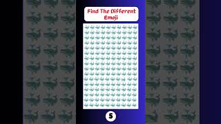 Find The Different Emoji #emoji #emojipuzzles