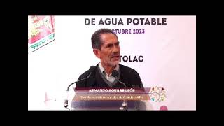 gobernadora pone en marcha pozo de agua potable en la comunidad de Acxotla del Río Totolac