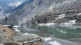 After flood kalam River |Beautifull lake kalam road |خطرناک سیلاب کے بعد کالام دریا میں جھیل بنی