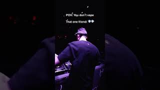 This was actually a real vape and not a fog machine…. #electronicmusic #dancemusic #housemusic #dj