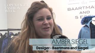 Amber Siegel, Designer, Baartmans and Siegel - Backstage Interview AW14