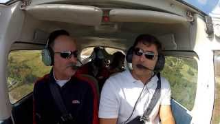 Cessna 172 over Ole Miss and Sardis Lake Part 1 (cockpit audio)