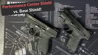 M&P Shield 9mm vs Shield - Performance Center or Base?  A Fast Tabletop Comparison