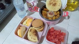 فكرة لانش بوكس للأطفال، بوب كورن الدجاج  lunchbox 2