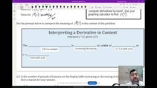 Unit 8: 8.3 Applying Accumulation Functions and Definite Integrals in Context Video 4