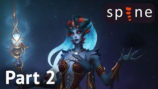 Spine 2D rigging Queen Azshara | Tentacles Part2