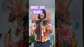 What I say/WHAT SHE HEARS #funny #skit #shorts