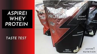 Aspire1 Whey Protein Taste Test!