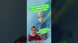 COMO FAZ PARA CIMENTAR UMA CERÂMICA EM UM PREPARO COM IDS? - #odonto #restauração #dentes #shorts