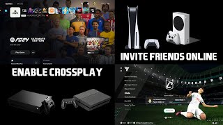 How to Enable Cross Play in EAFC 24 & Invite your PS4/PS5/XBOX/PC/SWITCH Friends