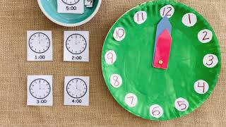 ⏰ Reloj La hora en punto inspirado en Montessori