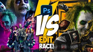 Who Can Make The Best BEETLE JUICE Movie Poster | Edit Race S1 Ep2