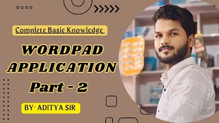 How to use wordpad application in computer Part 2 | वर्डपैड चलाना सीखे आसानी से | Wordpad tutorial