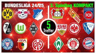 Bundesliga 3. Spieltag: Prognosen & Tipps 24/25