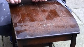 Restoring a mid century modern 1950's side Table Top - #018