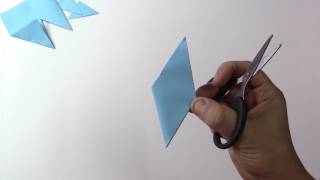 How To Make Paper Snowflakes Very Simple Christmas Decorations  DIY paper crafts