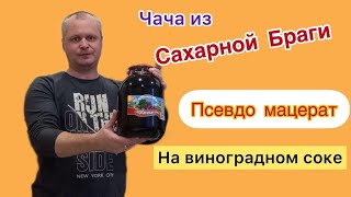 Чача из сахарной браги . Мацерат на виноградном соке.