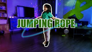 My daughter's first time jumping rope: A fun and healthy activity for kids of all ages!