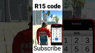 R15 bike code in Indian bike driving 3d