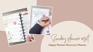 Sunday planner reset// First week of March 2022// Happy Planner