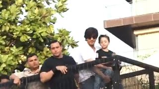 Shah Rukh Khan & his Son AbRam Khan is blushing with his Fan on his Birthday