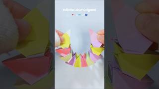 😌BORED?Try Sticky Note Origami: INFINITE LOOP🔄📄 #shorts #fidget #origami #fidgettoys #papertoy #diy