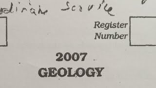 2007 TNPSC Assistant Geologist Questions Review