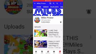 Shout out to miles prower