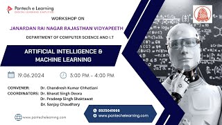 Workshop on AI ML - Janardan Rai Nagar Rajasthan Vidyapeeth | Pantech eLearning