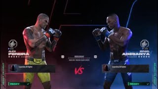 UFC 5- FULL FIGHT ALEX PEREIRA VS ISRAEL ADESANYA #ufc #pereira #adesanya #ufcgameplay