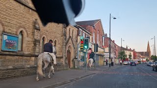 Solo driving videos two horses riders#travel #driving #horses #R&RLONDON#reels #car #road #road