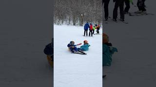 Ski accident 🙀🎿#viral #lifestyle #fabulous #happykid #funtime #vacay #fun #skiing #snow #winter 🩵